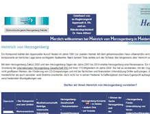 Tablet Screenshot of herzogenberg.ch